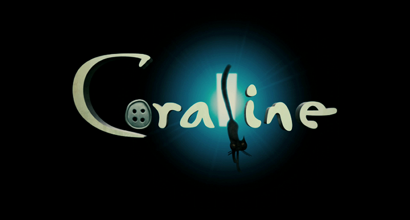 Logo du film d'animation Coraline adapté du livre de Neil Gaiman